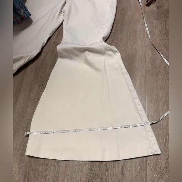 L’ AGENCE  Lorde Super high rise flare vintage white jeans - Picture 13 of 14